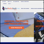 Screen shot of the Dan Medica South Ltd website.