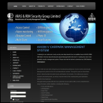 Screen shot of the Aras & RBH Security Group Ltd website.