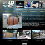Screen shot of the Electric Gates 4u website.