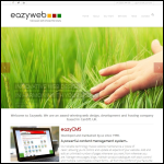 Screen shot of the Eazy Web website.