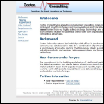 Screen shot of the Corton Digital Consulting Ltd website.