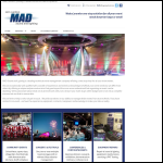 Screen shot of the Mad Sound & Lighting website.
