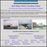 Screen shot of the Blyth Bridges Marine Consultants Ltd website.