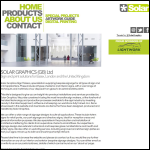 Screen shot of the Solar Graphics (Gb) Ltd website.