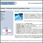 Screen shot of the Simply Better It website.