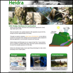 Screen shot of the Heidra website.
