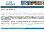 Screen shot of the AML website.