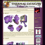 Screen shot of the Thermal Designs (UK) Ltd website.