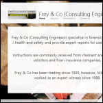 Screen shot of the Frey & Co. (Consulting Engineers) website.