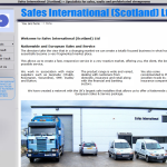 Screen shot of the Safes International (Scotland) Ltd website.