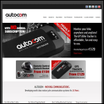 Screen shot of the Autocom Products Ltd website.