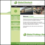 Screen shot of the Global Geotech website.