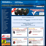 Screen shot of the Welding Gear website.