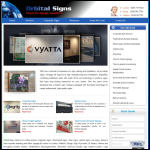 Screen shot of the Orbital Signs Ltd website.