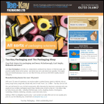 Screen shot of the Tee-kay Packaging (Peterborough) Ltd website.