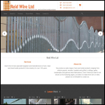Screen shot of the Reid Wire Ltd website.