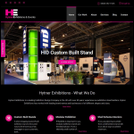 Screen shot of the Hytner Exhibitions Ltd website.