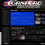 Screen shot of the Cornford Amplification website.