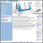 Screen shot of the Plansanddrawings Com Ltd website.