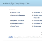 Screen shot of the The Essex Pig Co. Ltd website.