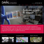 Screen shot of the Daval Business Systems website.