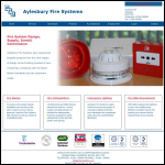 Screen shot of the Aylesbury Fire Systems Ltd website.