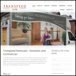Screen shot of the Transpeed Removals website.
