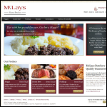 Screen shot of the Mckean Foods website.