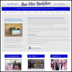 Screen shot of the Bar Hire Yorkshire Ltd website.