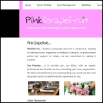 Screen shot of the Pink Grapefruit website.