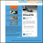 Screen shot of the Rubber Flooring Online website.