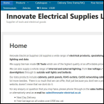 Screen shot of the Innovate Electrical Supplies Ltd website.