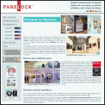 Screen shot of the Panelock Systems Ltd website.