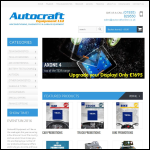 Screen shot of the Autocraft Equipment Ltd website.