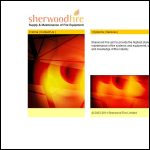 Screen shot of the Sherwood Fire Ltd website.