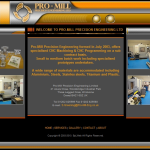 Screen shot of the Pro-mill Precision Engineering Ltd website.