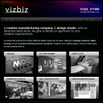 Screen shot of the Viz Biz Design website.