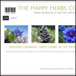 Screen shot of the The Happy Herbs Company website.