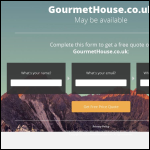 Screen shot of the The Gourmet House website.