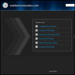 Screen shot of the Webtech Computers Ltd website.