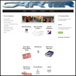 Screen shot of the Carter Machine Tool Co Ltd website.