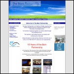 Screen shot of the The Barn Partnership website.