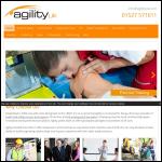 Screen shot of the Agility Uk Ltd website.