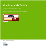 Screen shot of the DC Print & Design Ltd website.