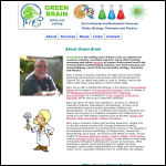 Screen shot of the Green Brain Tuition website.