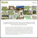 Screen shot of the Davis Landscape Architecture website.