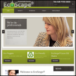 Screen shot of the EcoScape Uk Ltd website.