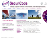 Screen shot of the SecuriCode Ltd website.