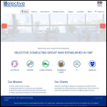 Screen shot of the Selective Consulting Group website.