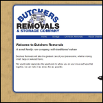 Screen shot of the Butchers Removals website.